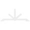 Ekena Millwork Vanguard Architectural Grade PVC Gable Bracket, 84"W x 35"H x 2"D x 4"F, 10/12 Pitch GBP084X35X0204VAN00 - alternate 5